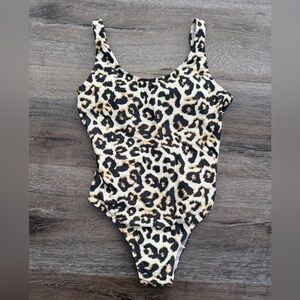Abercrombie & Fitch Animal Print One-Piece Swimsuit